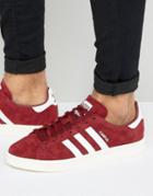 Adidas Originals Campus Sneakers In Burgundy Bb0079 - Red
