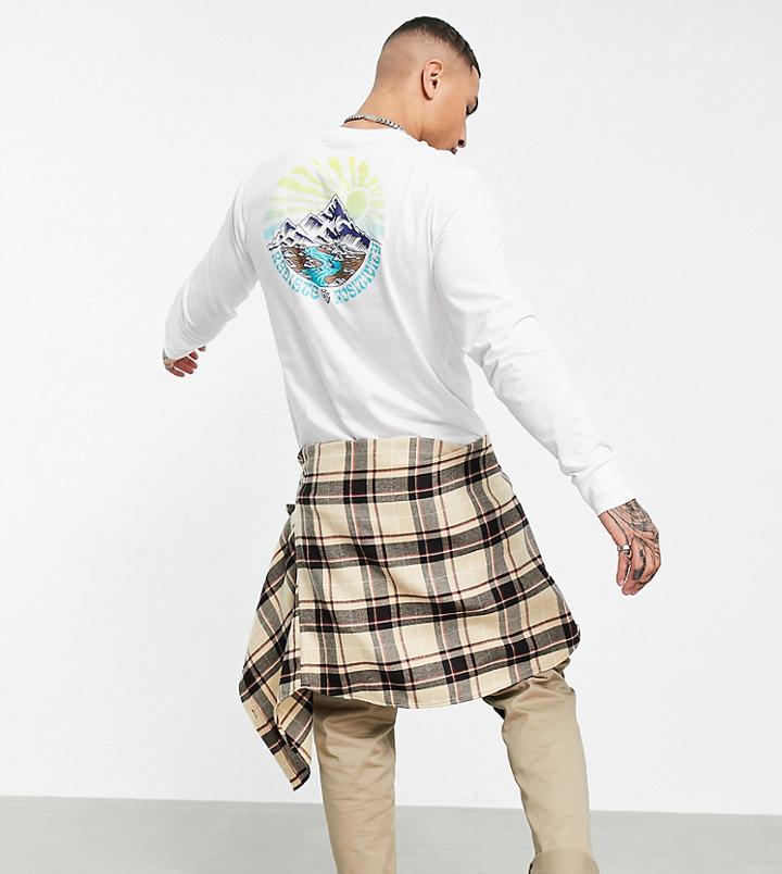 Element Balmore Long Sleeve T-shirt In White Exclusive At Asos