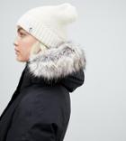 The North Face Womens Purrl Stitch Beanie Hat In White - White