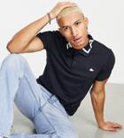 Lacoste Collar Logo Polo In Navy Exclusive At Asos