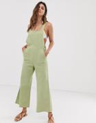Rhythm Portugal Linen Jumpsuit In Kiwi - Green