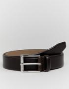 Hugo C-elloy Grainy Embossed Leather Belt In Brown - Brown