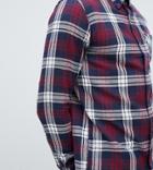 D-struct Tall Pocket Button Down Plaid Flannel Shirt - Red
