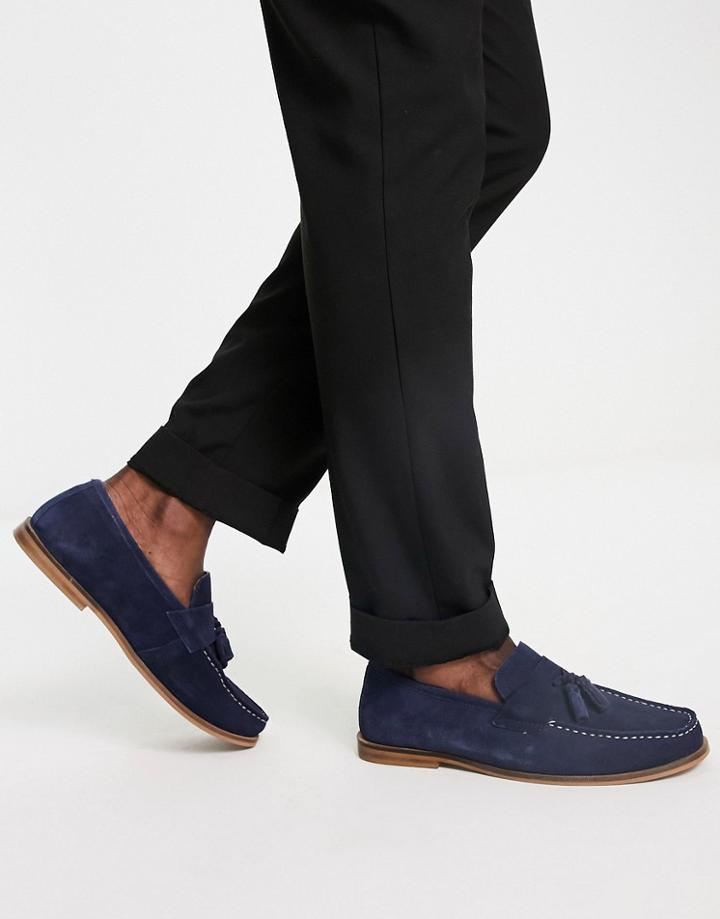Schuh Rich Tassel Loafers In Navy