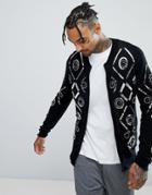Asos Embellished Bomber Jacket - Black