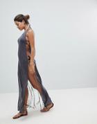 And Co Sheer Beach Dress - Black