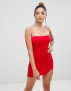 Boohoo Micro Mini Bodycon Dress - Red