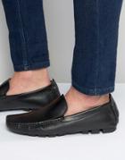 Aldo Adleman Driving Shoes In Black - Black