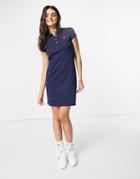 Gant Original Pique Polo Mini Dress In Navy