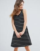 B.young Striped Skater Dress - Multi