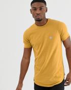 Le Breve Longline Raw Edge T-shirt - Yellow