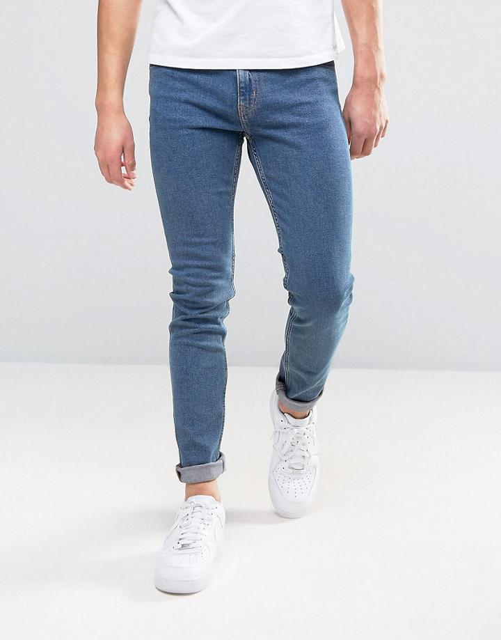 Weekday Form Super Skinny Jean Mid Standard Wash - Blue