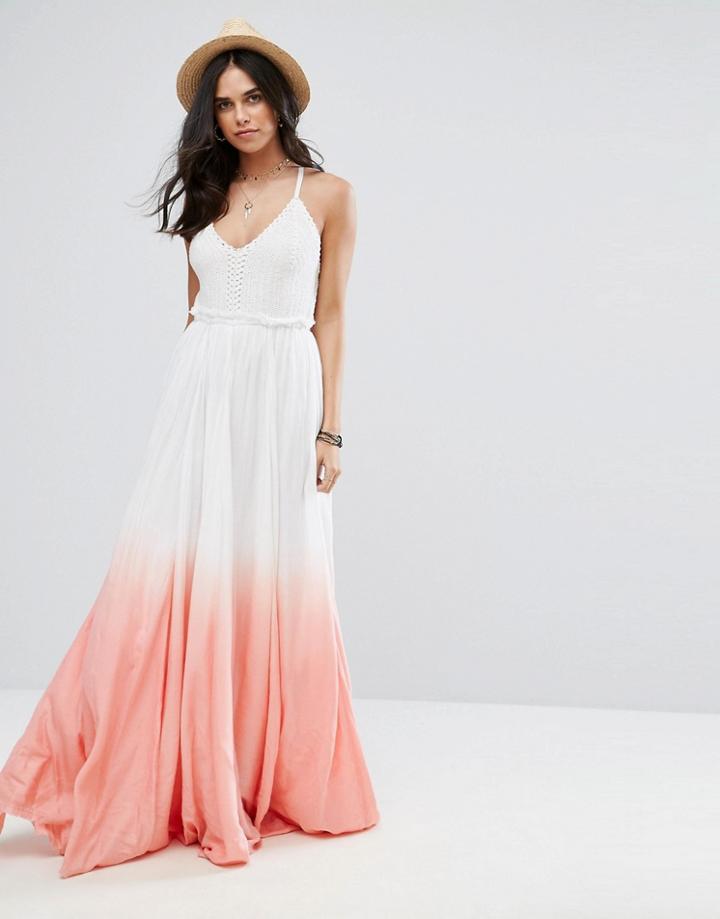 Raga Fairy Dust Dip Dye Maxi Dress - Pink