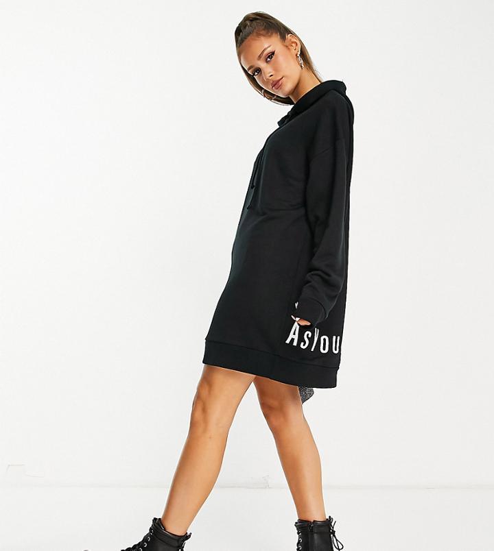 Asyou Hoodie With Back Branding In Black