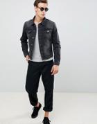 Selected Homme Blue Washed Gray Jacket - Gray