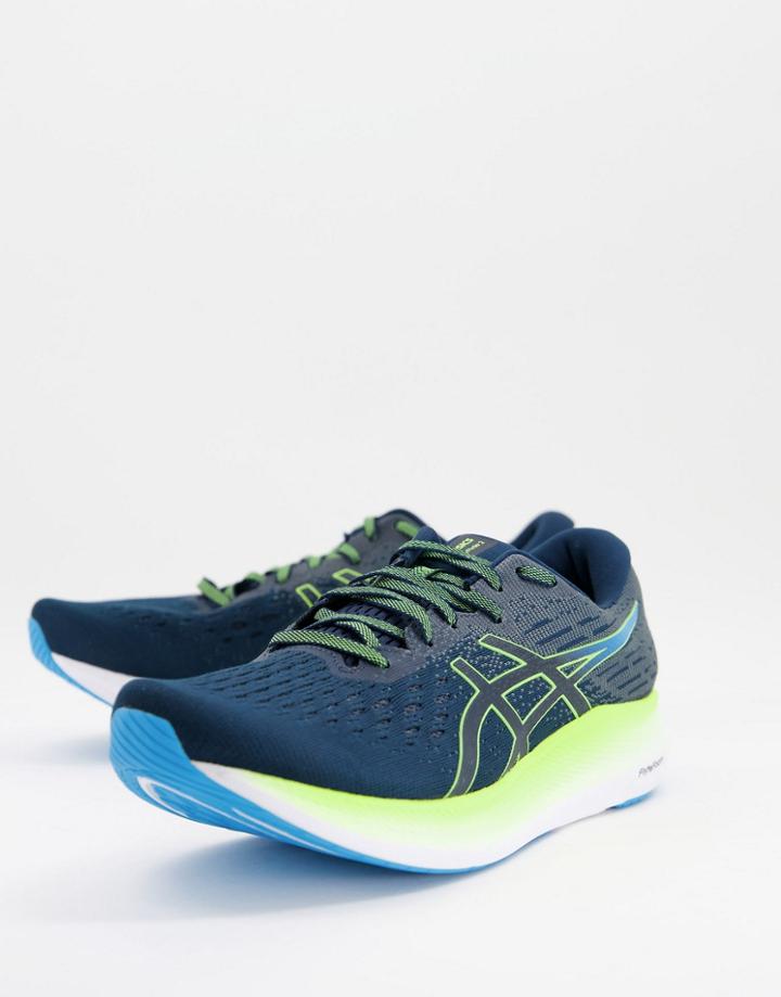 Asics Running Evoride 2 Sneakers In Black And Yellow