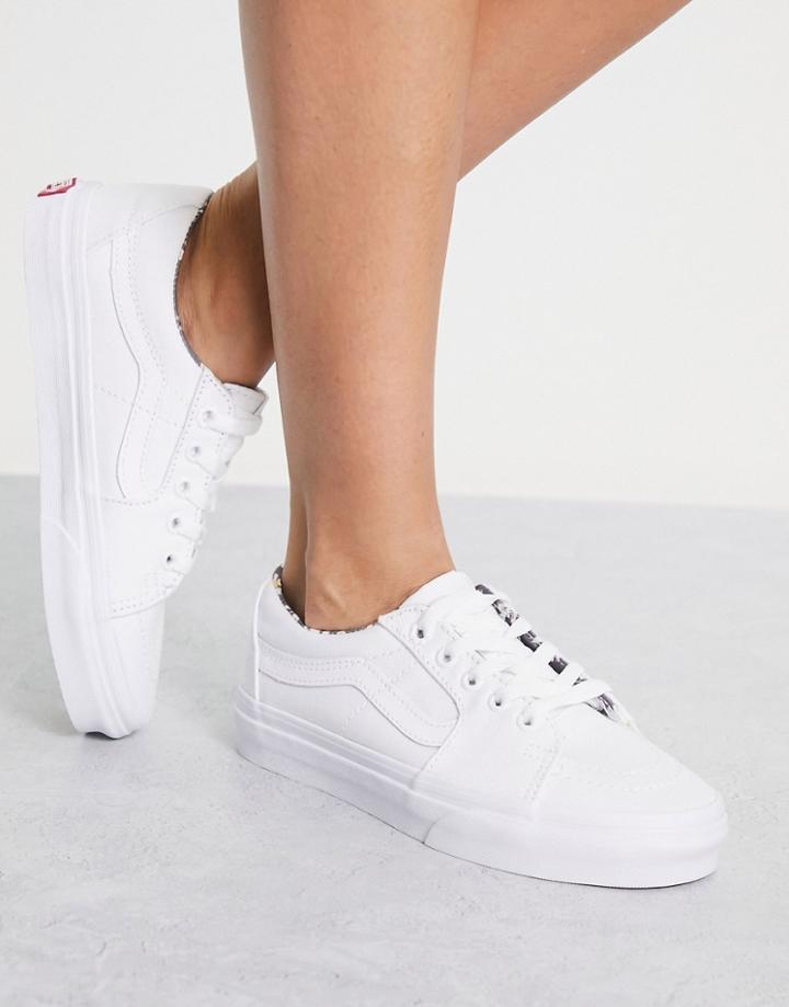 Vans Sk8-low Sneakers In Triple White