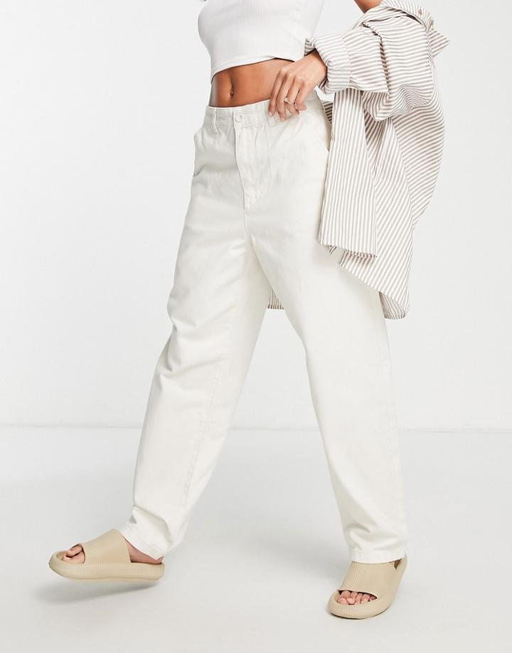 Dr Denim Bella Pants In White Sand