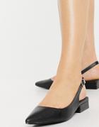 Raid Kinjal Slingback Flat Shoes In Black