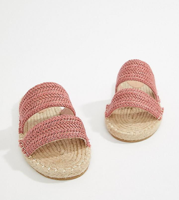 Asos Design Java Espadrille Mule Sandals - Pink