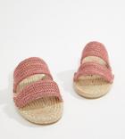 Asos Design Java Espadrille Mule Sandals - Pink