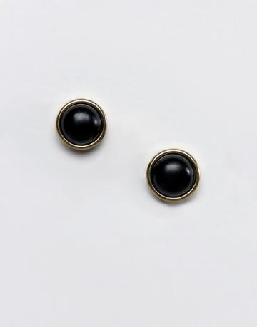 Dyrberg/kern Peggy Black Stud Earrings - Black