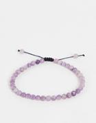 Bolongaro Trevor Stone Skull Bracelet In Lilac-purple