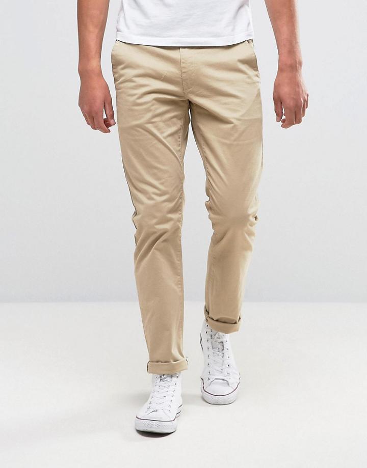 Farah Elm Chino In Slim Fit - Beige