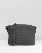 New Look Quilted Crossbody Bag - Black