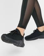 Asos Design Dewi Knit Sneakers In Black