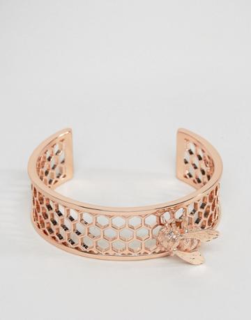 Bill Skinner Gold Plated Bee Cuff - Gold