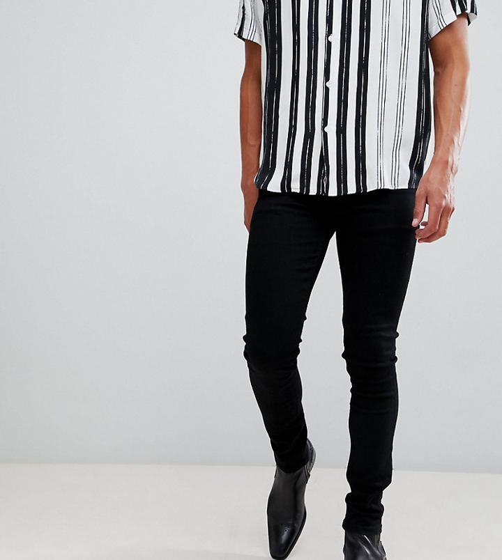 Heart & Dagger Super Skinny Jeans In Black - Black