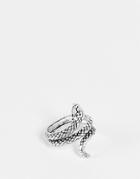 Svnx Snake Ring In Silver