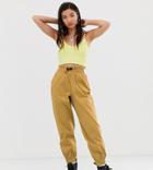 Collusion Cuffed Cargo Pants - Beige