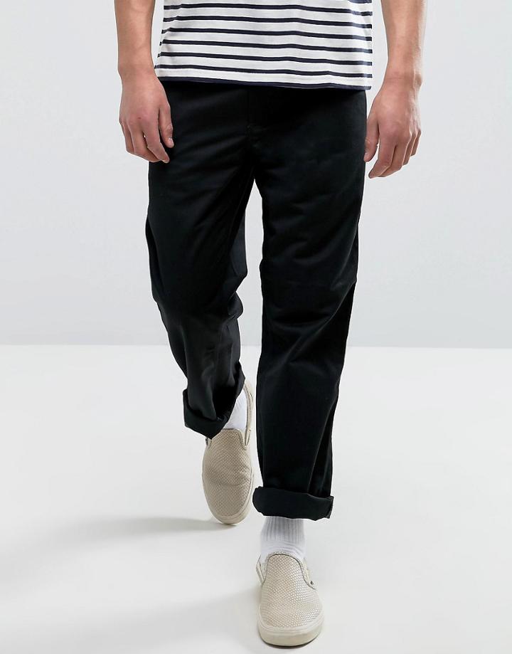Carhartt Wip Simple Chino In Straight Fit - Black