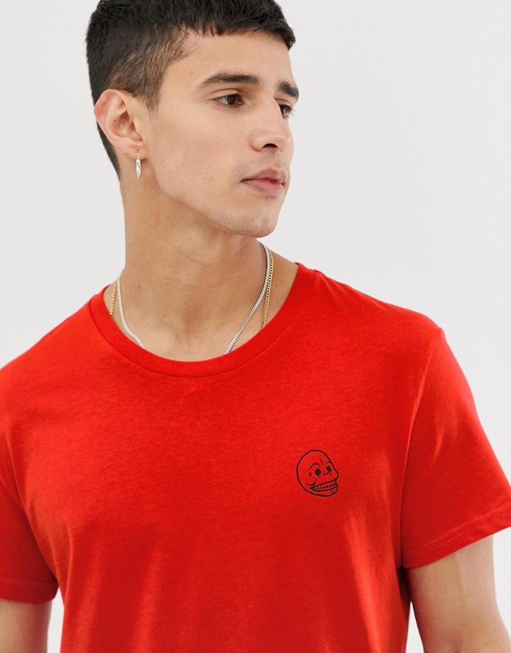 Cheap Monday Tiny Skull T-shirt - Red