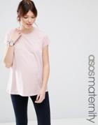 Asos Maternity Crew Neck T-shirt - Pink