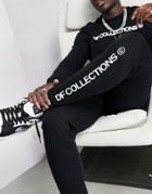 Asos Dark Future Skinny Sweatpants In Black With Logo Print - Part Of A Set