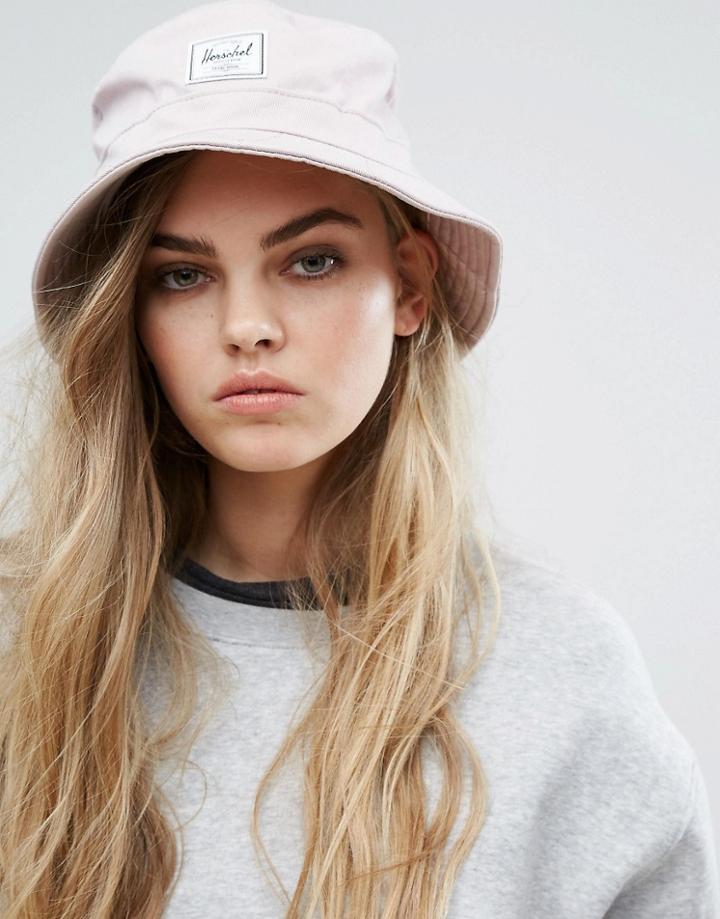 Herschel Exclusive Bucket Hat In Washed Pink - Pink