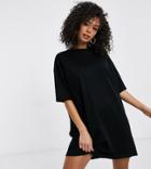 Asos Design Tall T-shirt Dress In Black