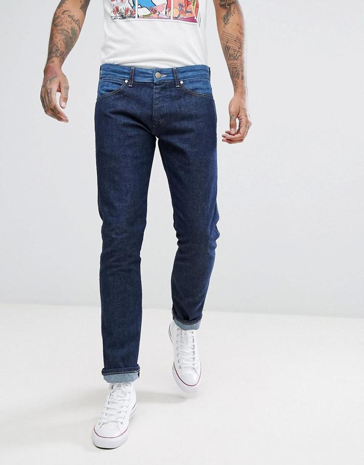 Wrangler Peter Max Retro Slim Jean Denim Mix - Blue