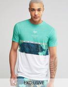 Hype T-shirt With Print Panel - White