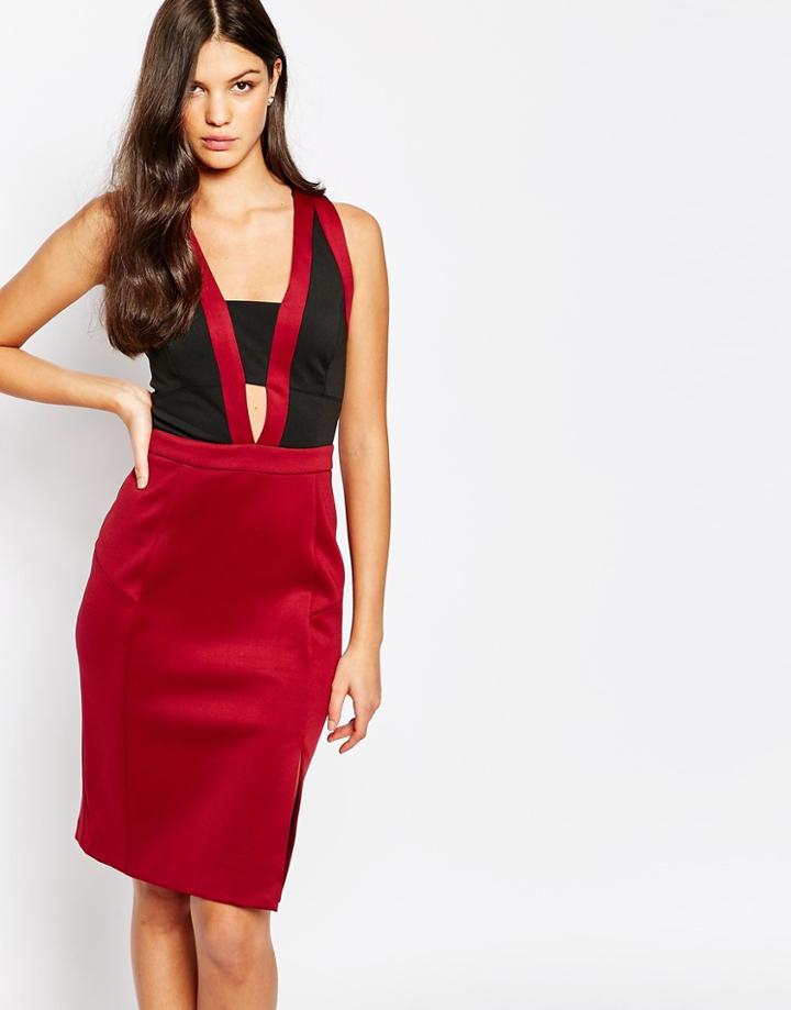 Michelle Keegan Loves Lipsy Pencil Dress - 051 Red