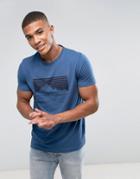 Tommy Hilfiger Sean Mountain Logo T-shirt In Blue - Blue