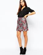 Warehouse Tapestry Mini Skirt - Multi