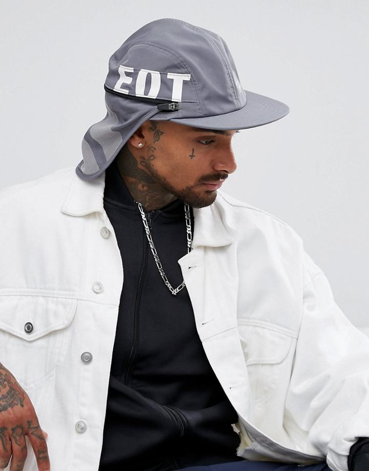 Adidas Originals Eqt 4 Panel Cap In Gray Cd6952 - Gray
