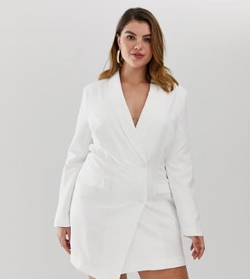 Unique21 Hero Tux Blazer Dress - White