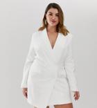 Unique21 Hero Tux Blazer Dress - White