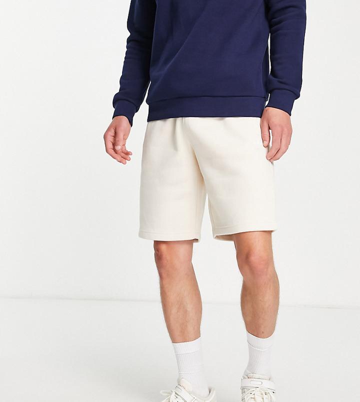 Adidas Originals Tall Essentials Shorts In Wonder White