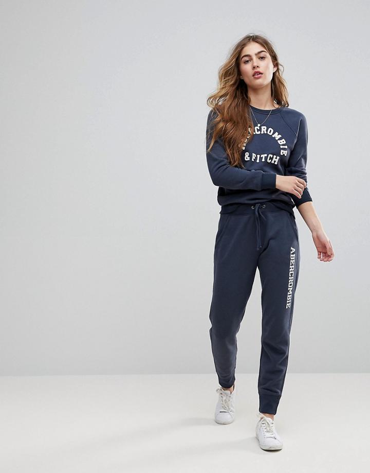 Abercrombie & Fitch Tapered Slim Jogger - Navy